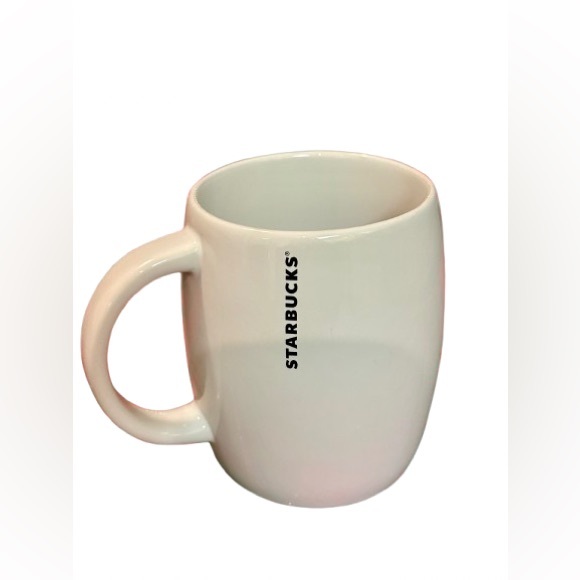 Starbucks White & Green Siren Logo Ceramic Mug 16 oz (Circa 2015) - Picture 4 of 7